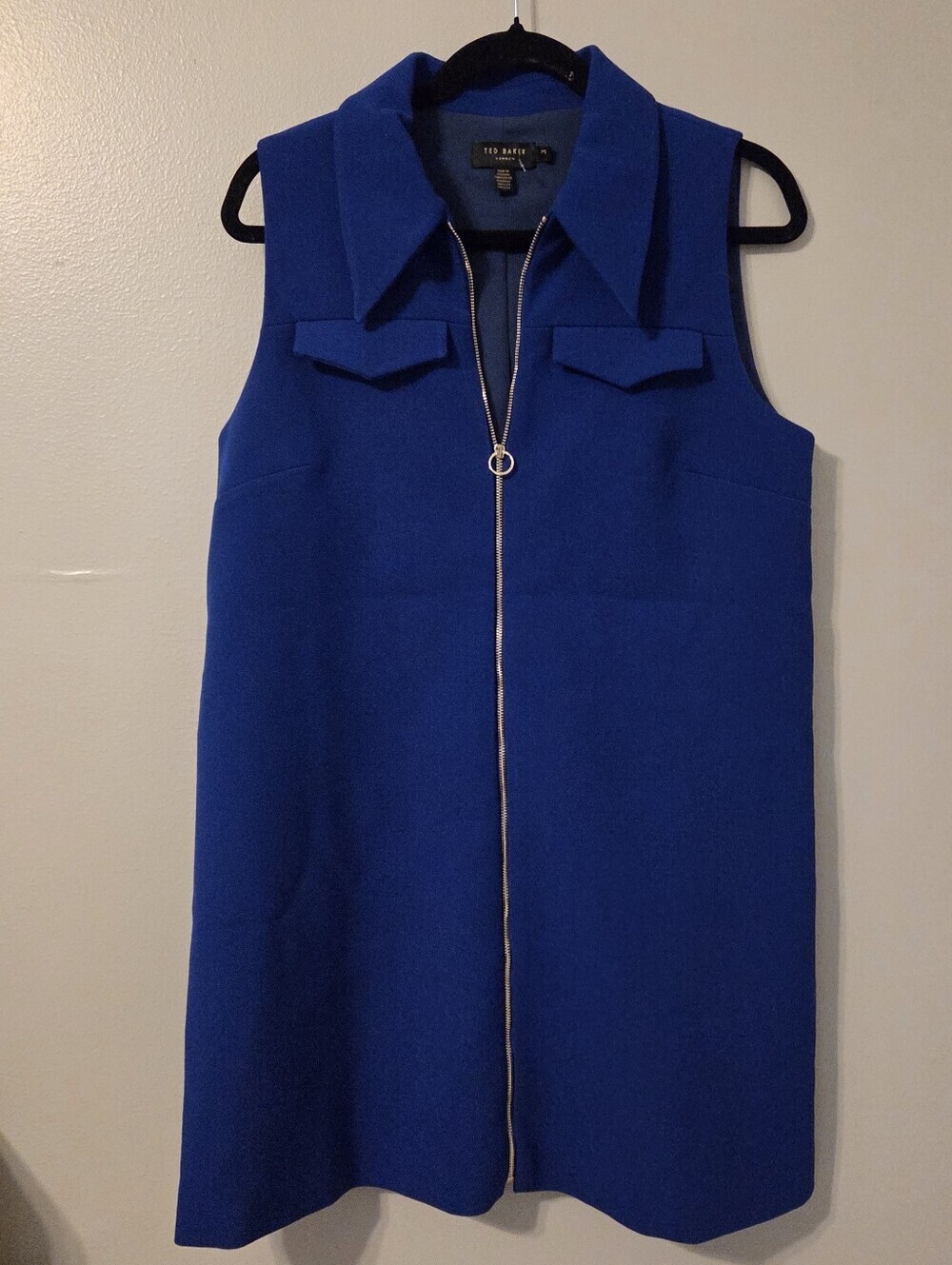 Ted Baker London Womens Elsroad Collared sleeveless mod Aline dress. Sz 3 = 8 - Picture 3 of 10